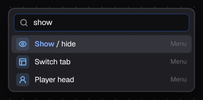 Add a node, searching for show