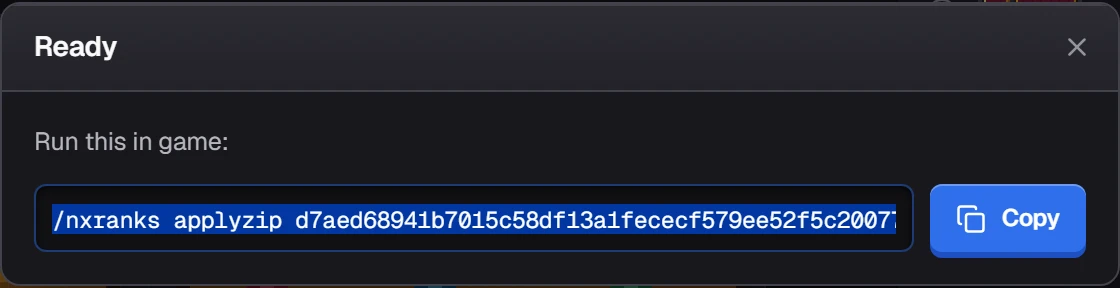 The Deploy result